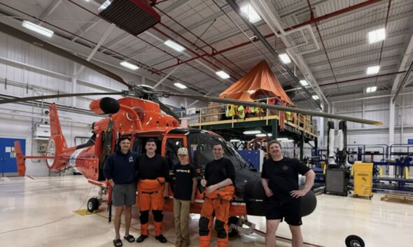 13-Year-Old Boy Stranded 200 Feet Up Coastal Cliff Rescued By Coast Guard Helicopter