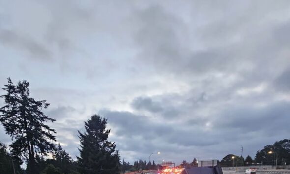 Semi Hauling Corn On The Cob Overturns On I-5 In Washington, Driver Cited For ‘Drowsy Driving’